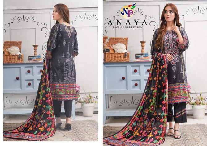 Anaya By np Print Lawn Cotton Pakistani Dress Material Wholesale Shop In Surat